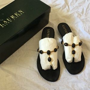 NIB Ralph Lauren thong sandals